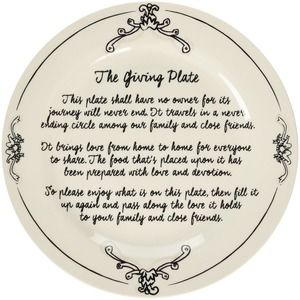 Home Essentials 77828 Giving Plate 10.5 Inches NIB